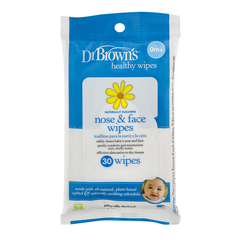 DR BROWNS NOSE & FACE WIPES