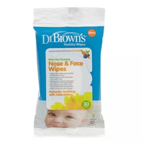 DR BROWNS NOSE & FACE WIPES