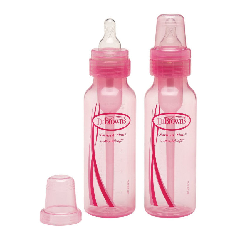 DR BROWNS OPTIONS NARROW -NECK BABY PINK BOTTLE 2-250