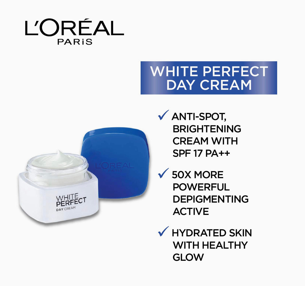 LOREAL WHITE PERFECT DAY CREAM SPF 17+