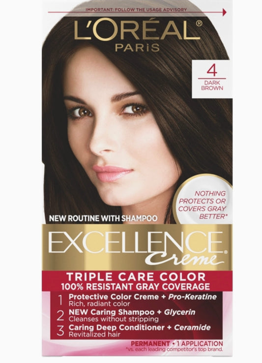 LOREAL EXCELLENCE CREME NO. 4.1 (DARK BROWN)