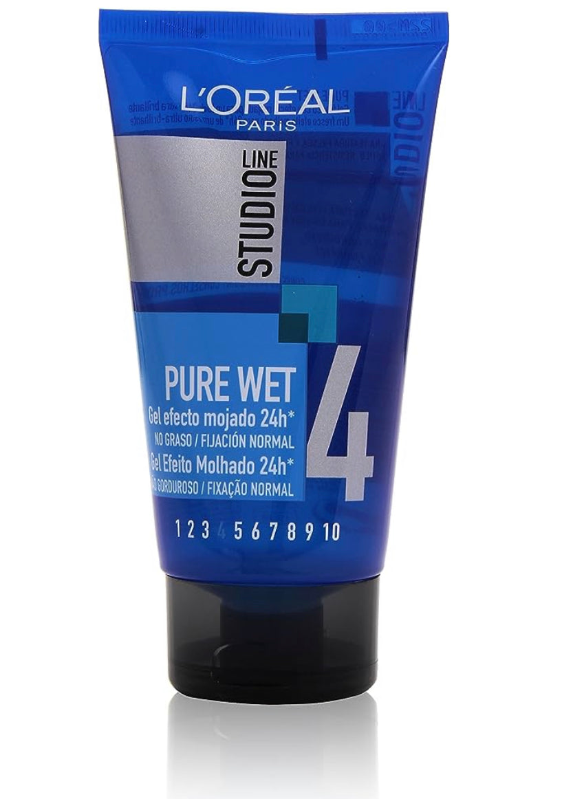 LOREAL STUDIO LINE  PURE WET LOOK 6 GEL 150 ML