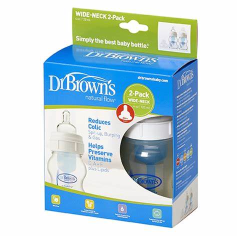 DR BROWNS OPTIONS ANTICOLIC WIDE NECK 2BOTTLE 150ML