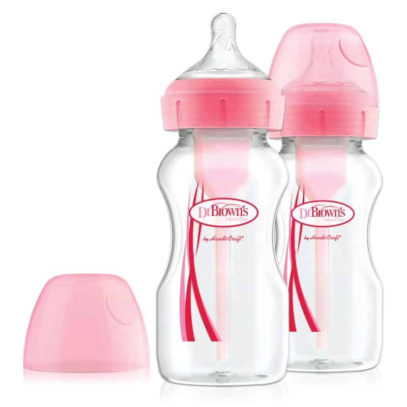 DR BROWNS OPTIONS+ ANTI-COLIC SIPPY BOTTLE PINK