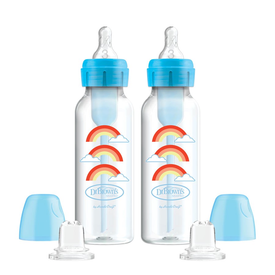 DR BROWNS OPTIONS+ ANTI-COLIC SIPPY BOTTLE BLUE