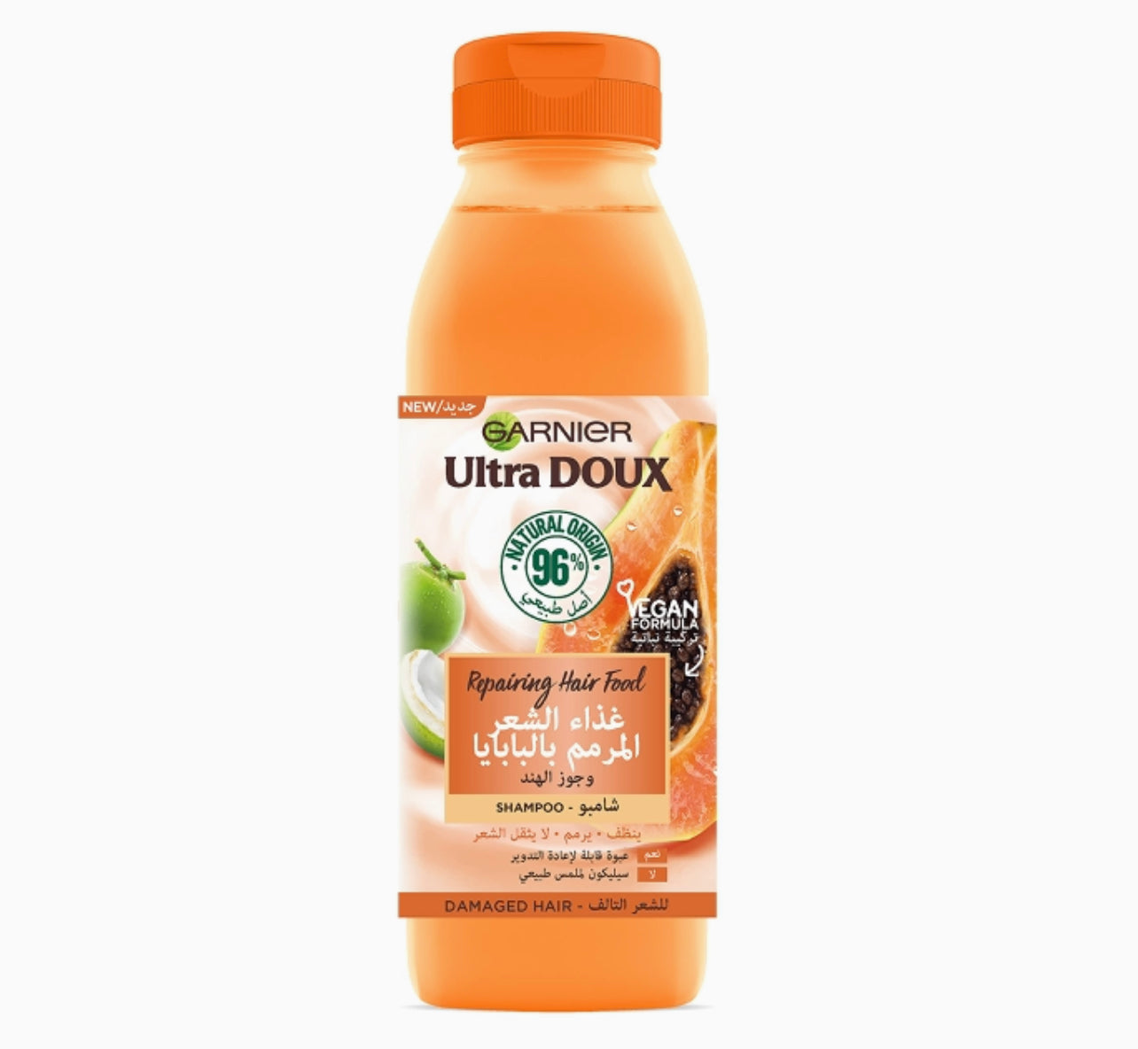 GARNIER ULTRA DOUX REPAIRING FOOD SHAMPOO 350ML (DAMAGED HAIR)