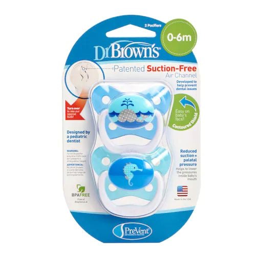 DR BROWN PREVENT  PACIFIER 0-6 BOY