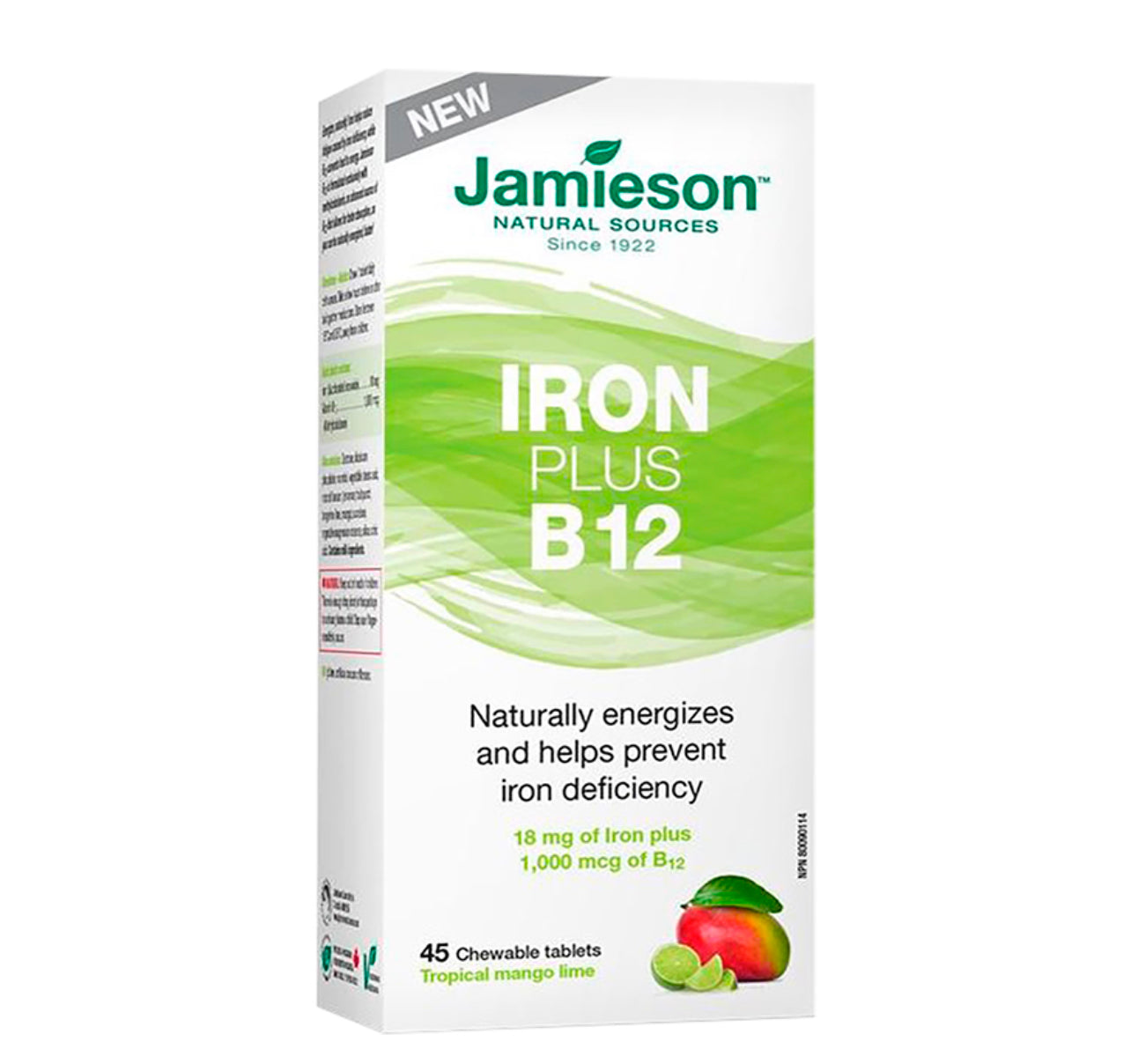 JAMIESON CHEWABLE IRON PLUS B12 45TAB