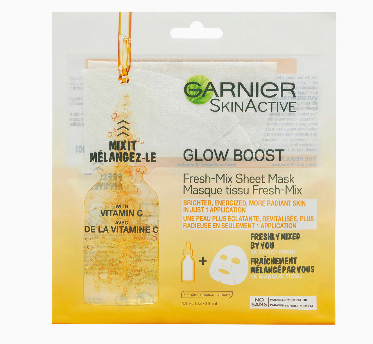 GARNIER VITAMIN C SHOT MASK (ENERGIZES & BRIGHTENS)