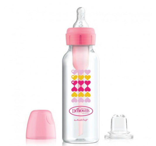 DR.BRWON SIPPY BOTTLE PINK 250ML