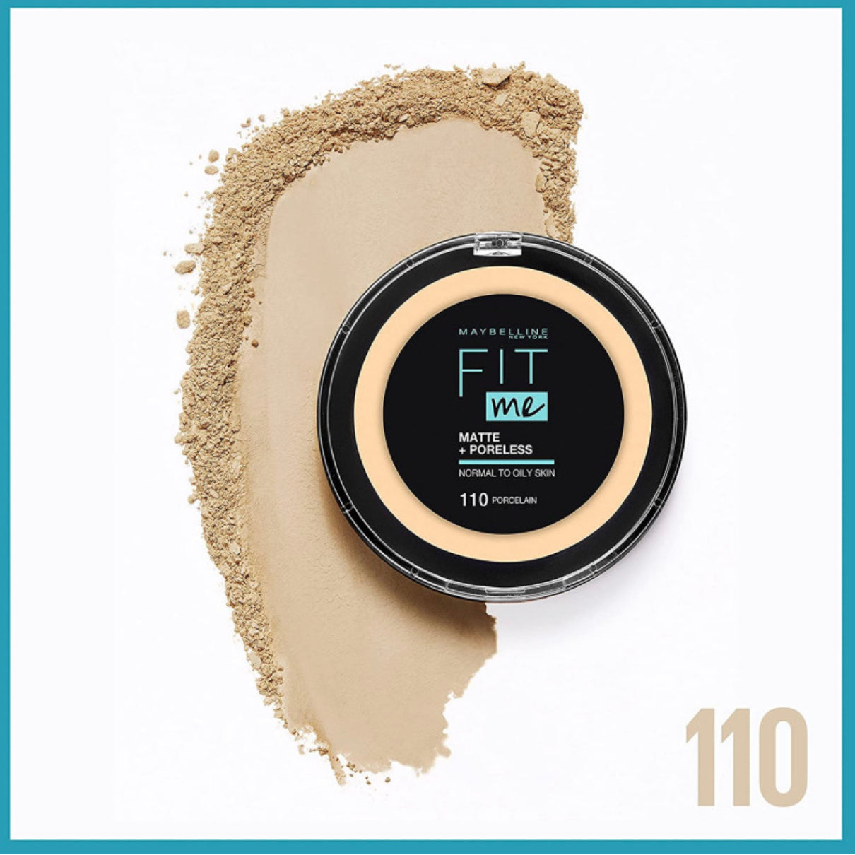 MAYBELLINE FIT ME POWDER 110 PORCELAIN