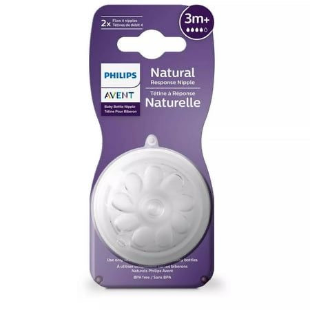 AVENT NATURAL NIPPLE 3M+  FLOW 3 HOLES SCF045/27