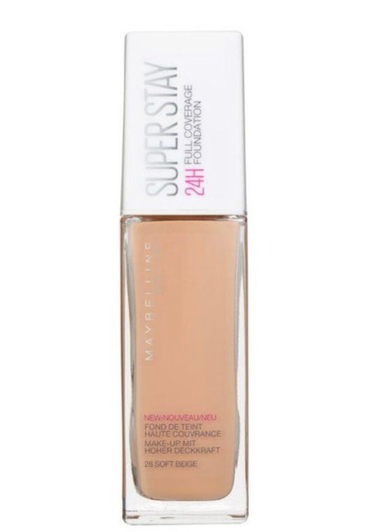 MAYBELLINE SUPERSTAY FULL COVER NO 28 SOFT BEIGE