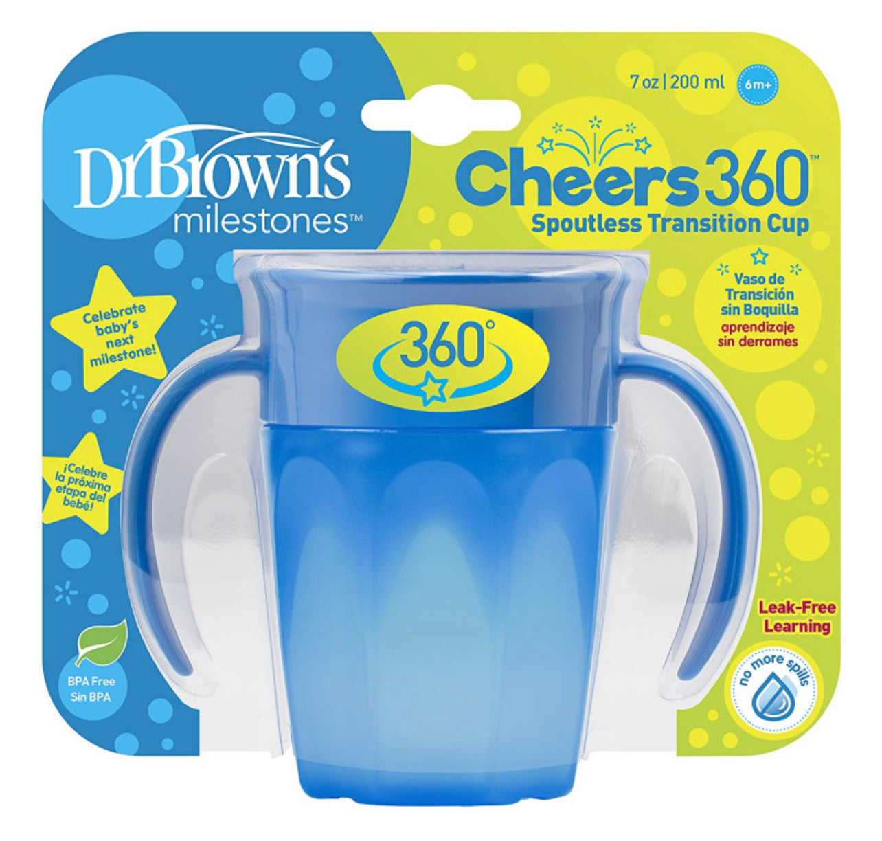 DR BROWNS CHEERS 360 /200ML BLUE