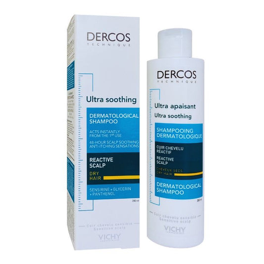 VICHY DERCOS ULTRA SHOOTHING DRY HAIR SHAMPOO 200ML