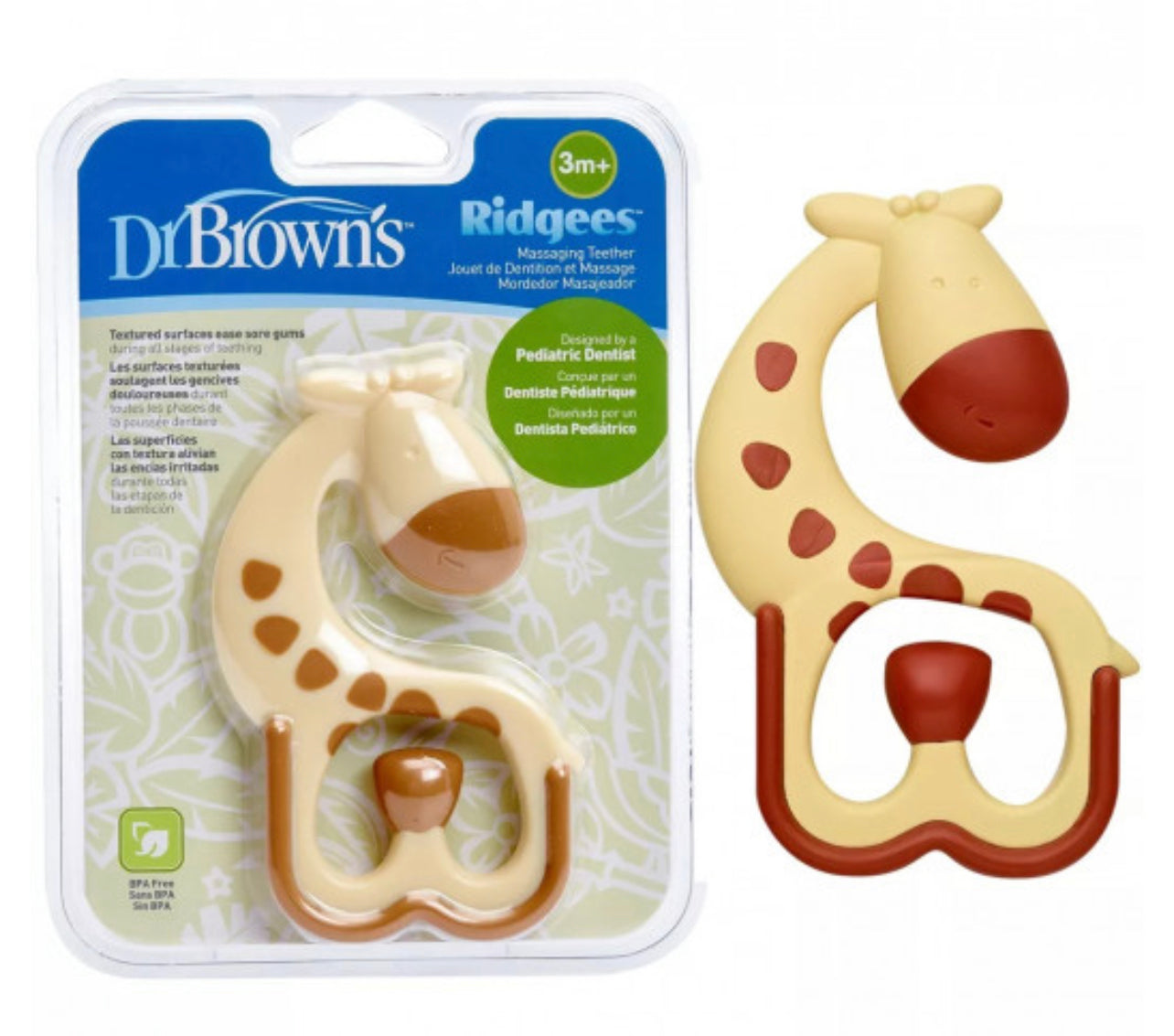 DR BROWNS SOOTHING TEETHER RIDGEES GIRAFFE