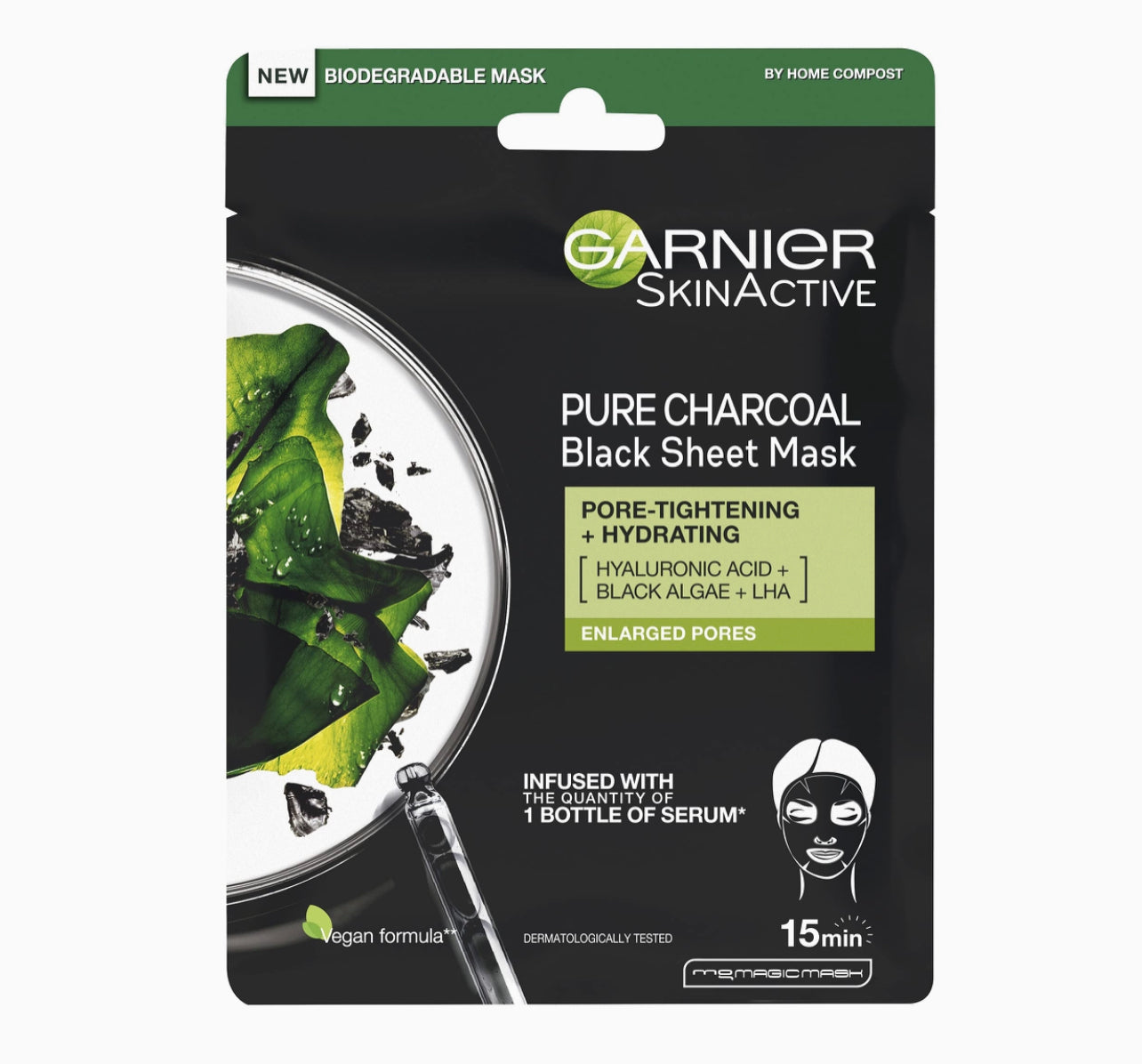 GARNIER PURE CHARCOL 1 TISSUE MASK (PURIFYING & HYDRATING)