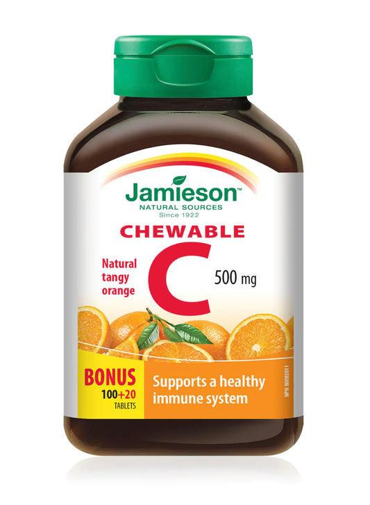 JAMIESON CHEWABLE VITAMIN.C 120 TAB