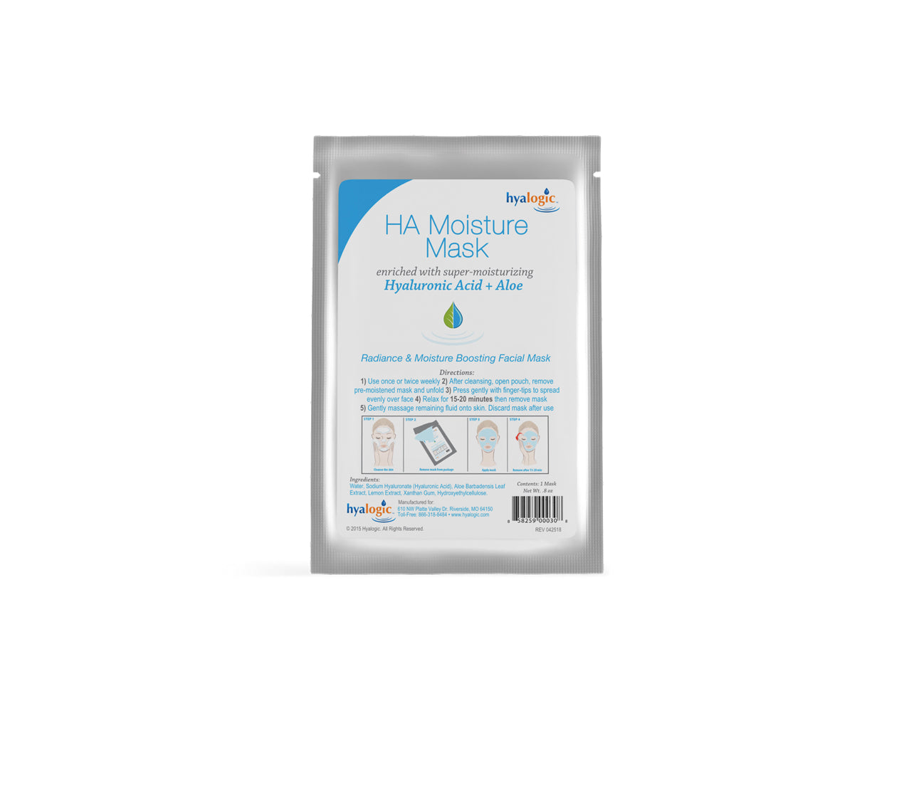 HYALOGIC HA MOISTURE 4 MASKS