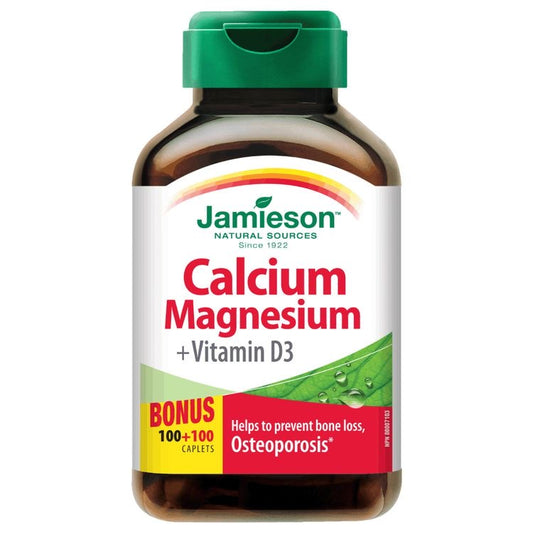 JAMIESON CALCIUM MAGNESIUM & VIT D3 200 CAP