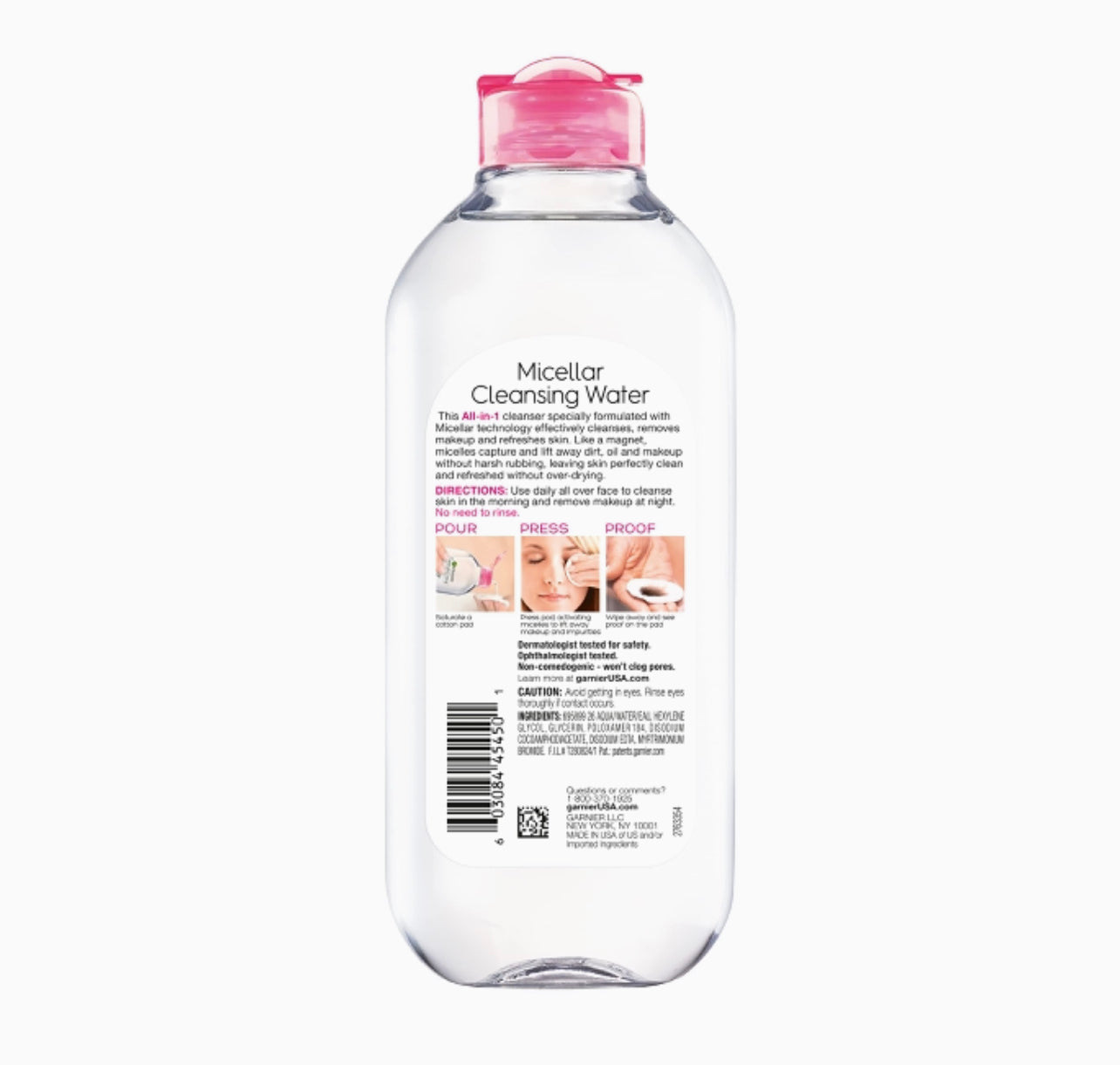 GARNIER MICELLAR CLEANSING WATER 400ML (SENSITIVE SKIN) PINK