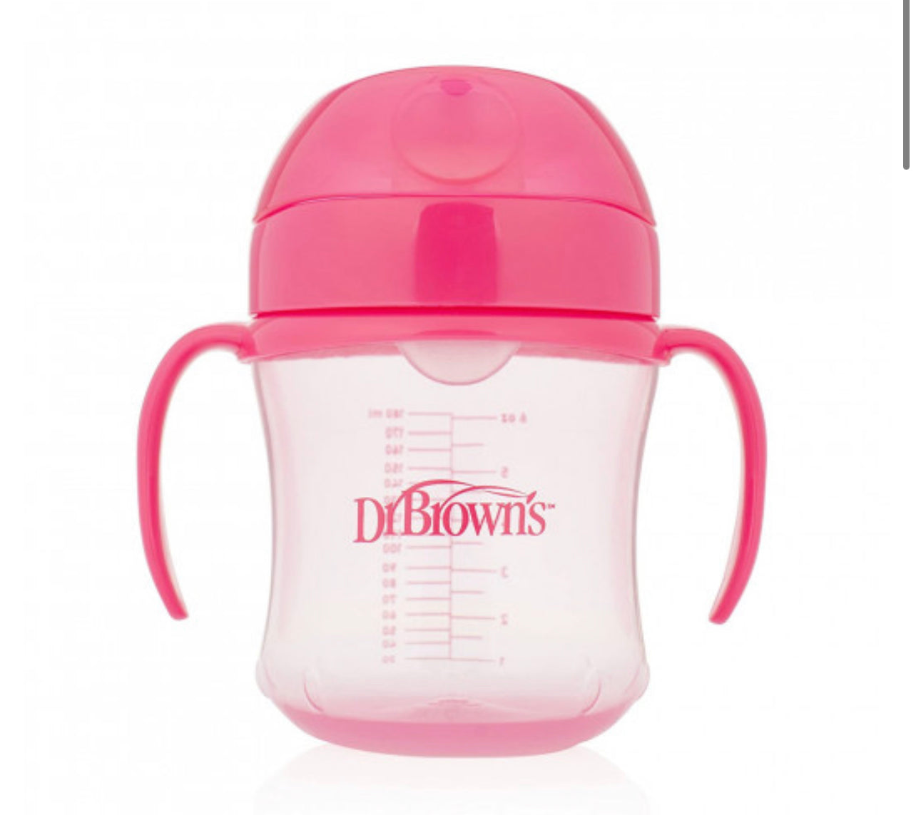 DR BROWNS HARD SPOUT CUP 270ML PINK