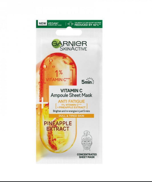 GARNIER VITAMIN C 1 SHEET MASK ( DULL & TIRED SKIN)