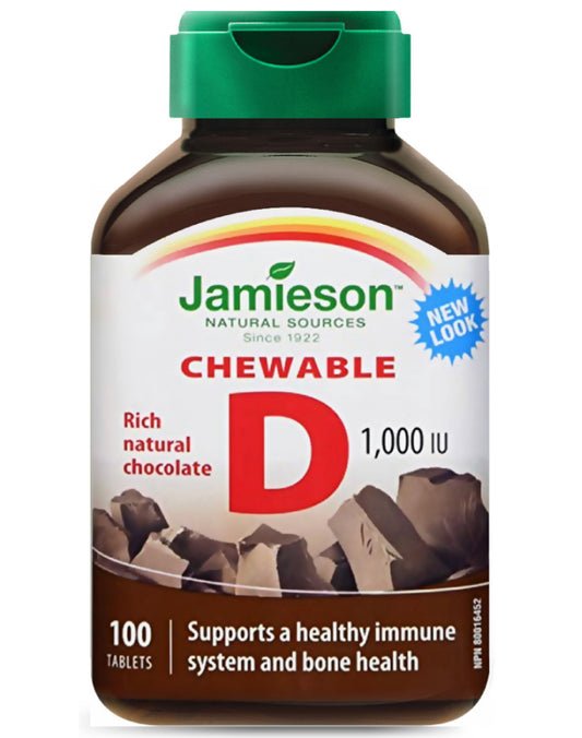 JAMIESON CHEWABLE D3 1000IU 100 TAB