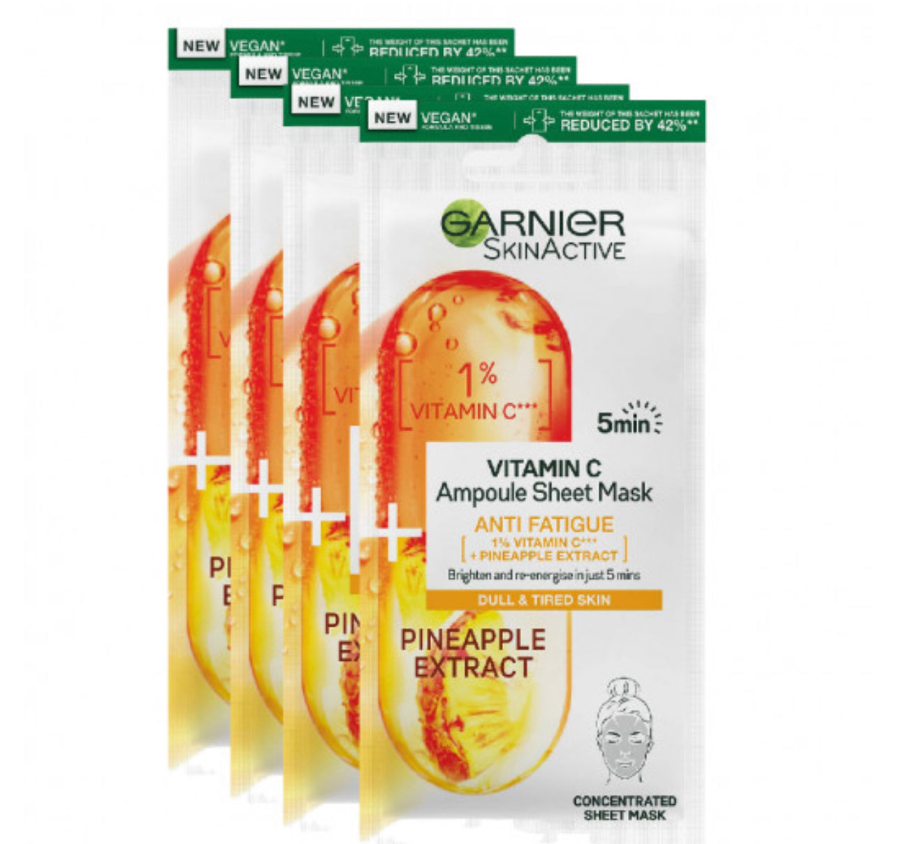 GARNIER VITAMIN C 1 SHEET MASK ( DULL & TIRED SKIN)