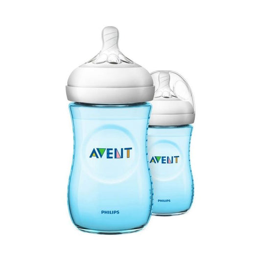 AVENT BOTTLE NATURAL 260ML 2 BLUE