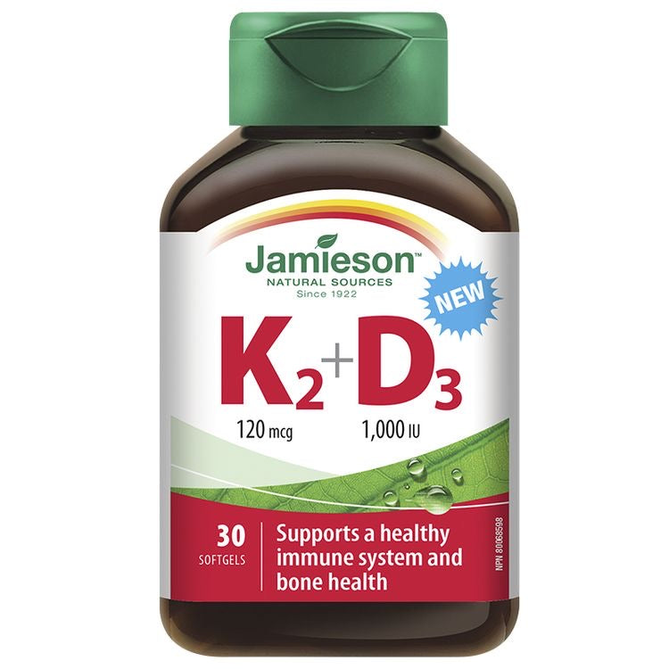 JAMIESON K2 120 MCG + D3 1000 30 SOFTGEL