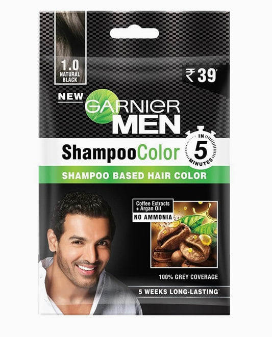 GARNIER MEN SHAMPOO COLOR BLACK