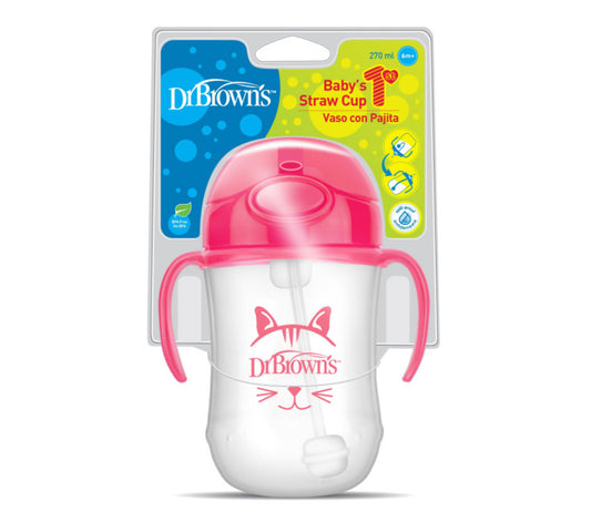 DR.BROWN CUP STRAW PINK