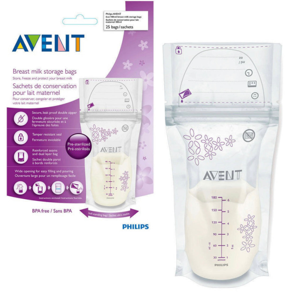 AVENT BREAST MILK BAGS