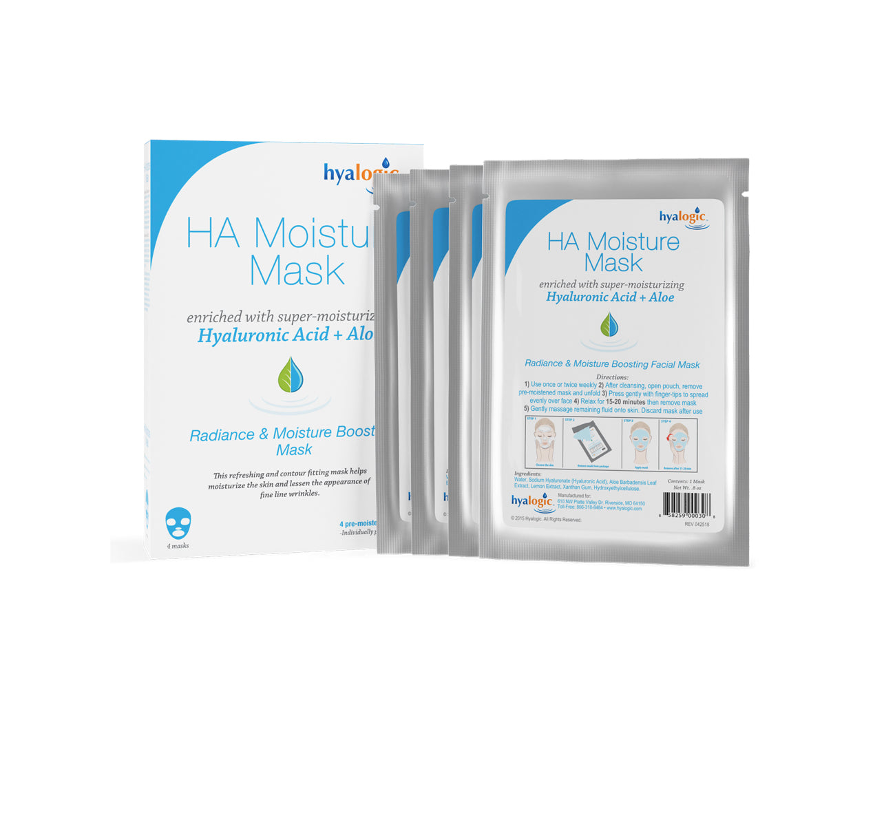 HYALOGIC HA MOISTURE 4 MASKS