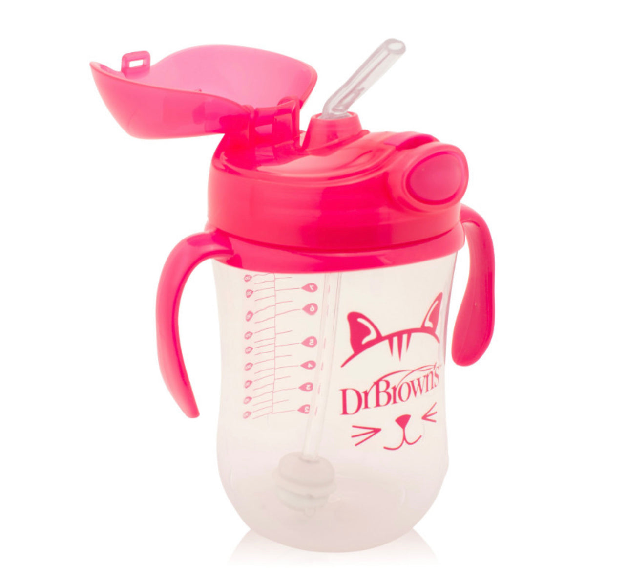 DR.BROWN CUP STRAW PINK