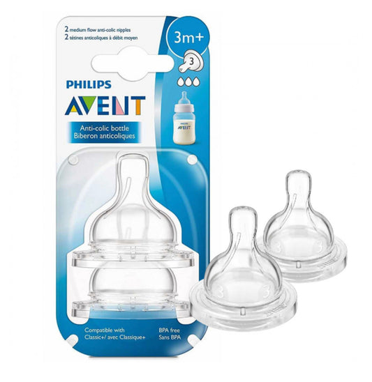 AVENT CLASSIC NIPPLE 3M+ MEDIUM FLOW 3HOLES