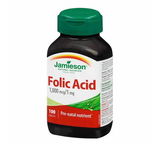 JAMIESON FOLIC ACID 1MG 100TAB