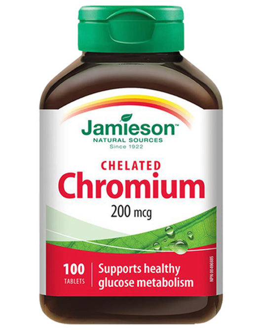 JAMIESON CHROMIUM 200MCG 100TAB