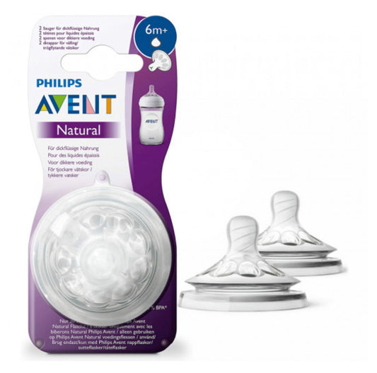 AVENT NATURAL THICK FEED 2 HOLES